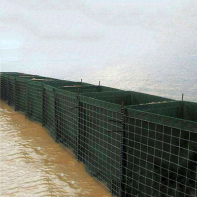 ISO гальванизировал барьер стены L10m песка защитительный заполнил военную коробку