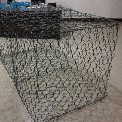 Противокоррозионная шестиугольная гальванизированная стена корзин 3mm Gabion