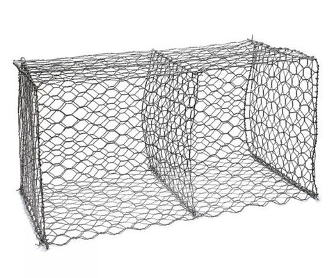 Подпорная стенка клетки Gabion ячеистой сети Q195 шестиугольная сплетенная 2mm каменная